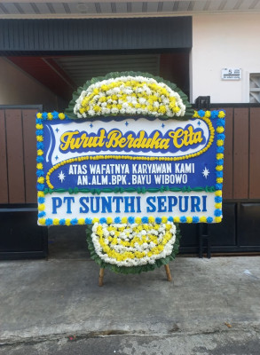 Papan Bunga Duka di Sudimara Selatan