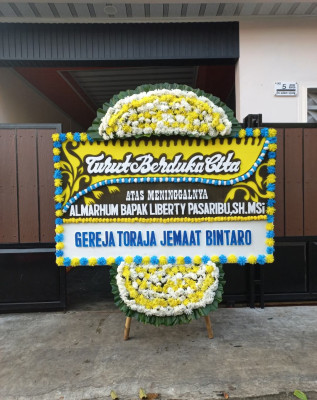 Papan Bunga Duka di Sudimara Selatan